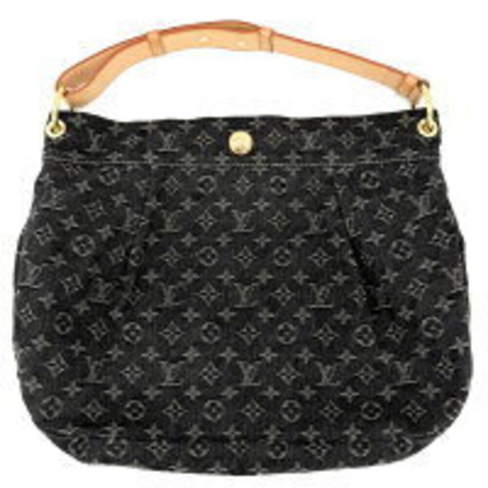 Louis Vuitton Daily Shoulder Bag Monogram Denim Black